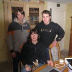 mes fils Kevin, Killian et moi même en 2010